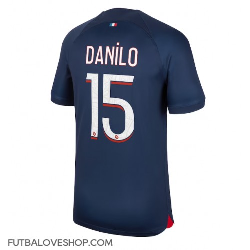 Dres Paris Saint-Germain Danilo Pereira #15 Domáci 2023-24 Krátky Rukáv